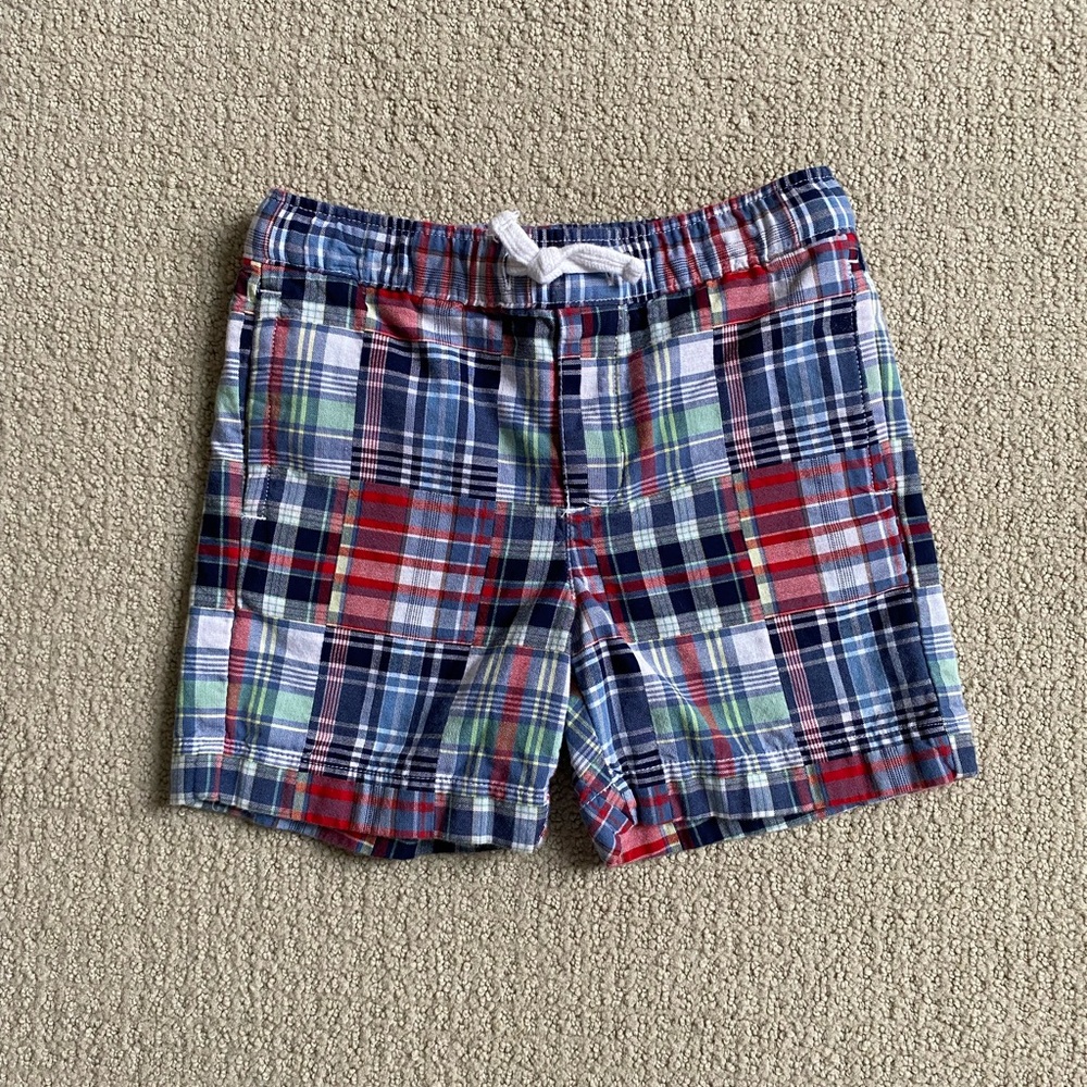 Janie and Jack Madras Plaid Shorts
